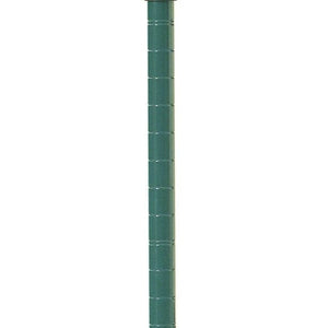 14"d Green Epoxy Wire Shelving with 3 Shelves