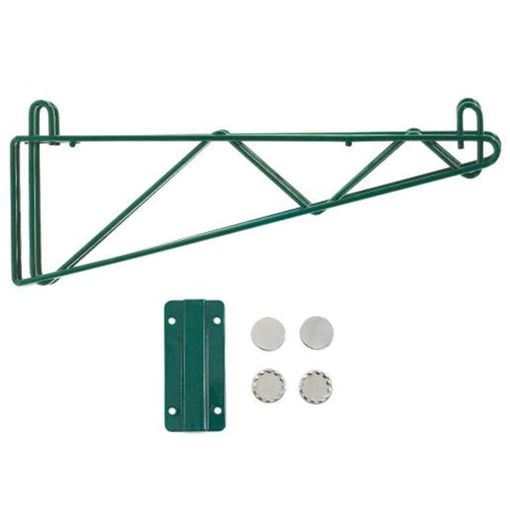 Green Epoxy Double Wall Mount Brackets