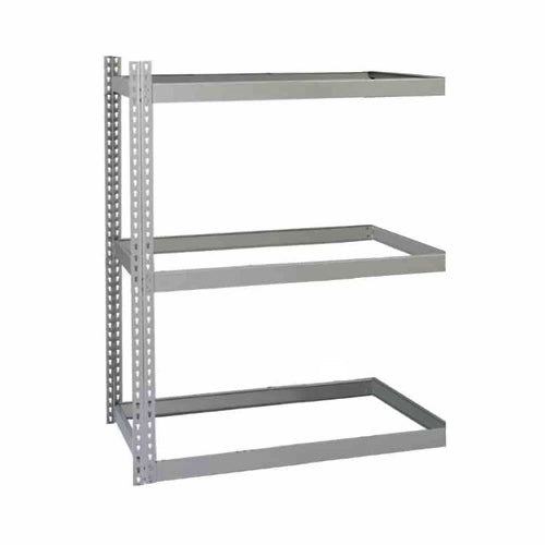 Lyon 24"d 3-Shelf Heavy-Duty Boltless Shelving Add-On Units - Gray