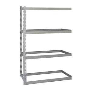 Lyon 24"d 4-Shelf Heavy-Duty Boltless Shelving Add-On Units - Gray