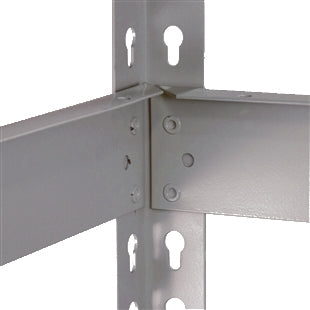 Lyon 18"d 4-Shelf Heavy-Duty Boltless Shelving Starter Units - Gray