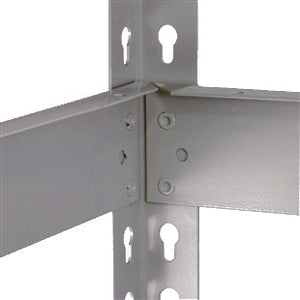 Lyon 18"d 4-Shelf Heavy-Duty Boltless Shelving Starter Units - Gray