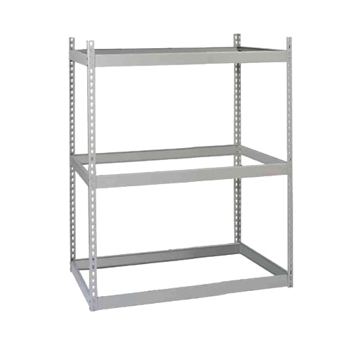 Lyon 24"d 3-Shelf Heavy-Duty Boltless Shelving Starter Units - Gray