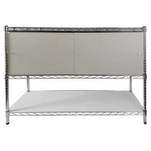14"d x 36"w x 13"h Sliding Door Wire Shelving Enclosures