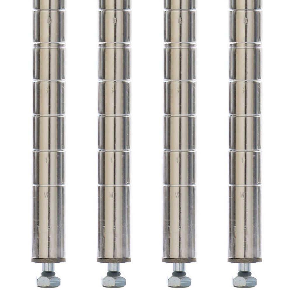 Metro Chrome Super Erecta SiteSelect Stationary Posts - 4-Pack