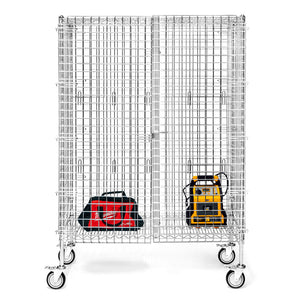 24"d Chrome Wire Security Carts