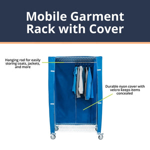 Mobile Garment Rack with Cover