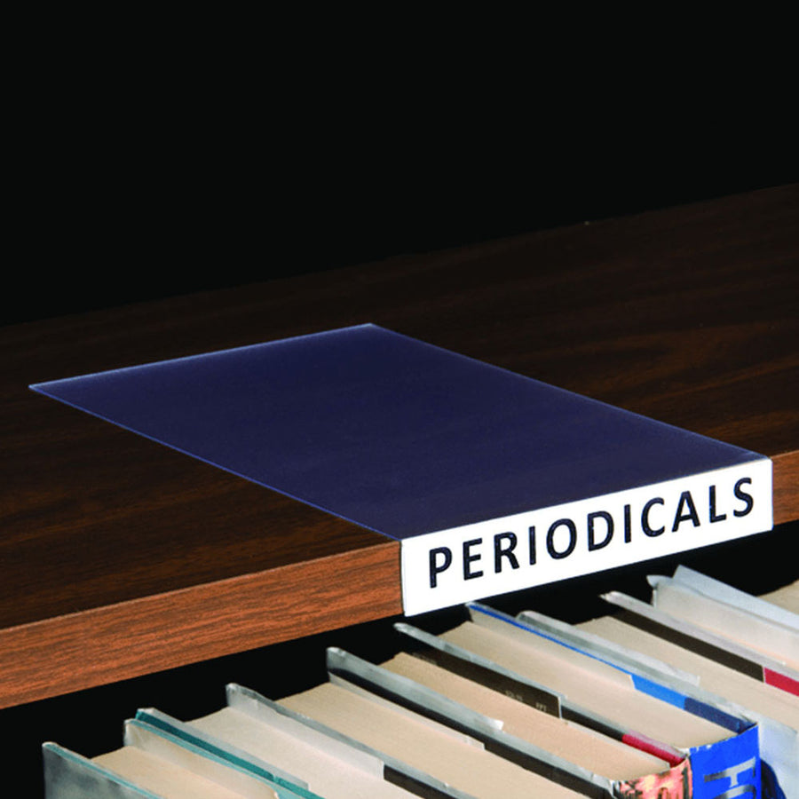 Movable Book Shelf Label Holder