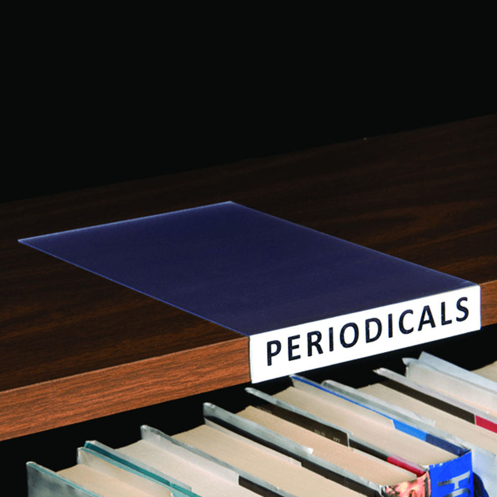 Movable Book Shelf Label Holder