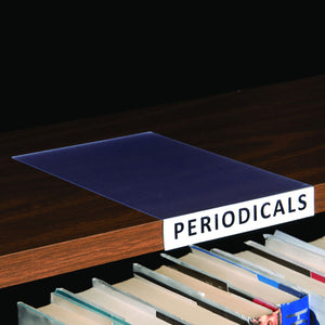 Movable Book Shelf Label Holder