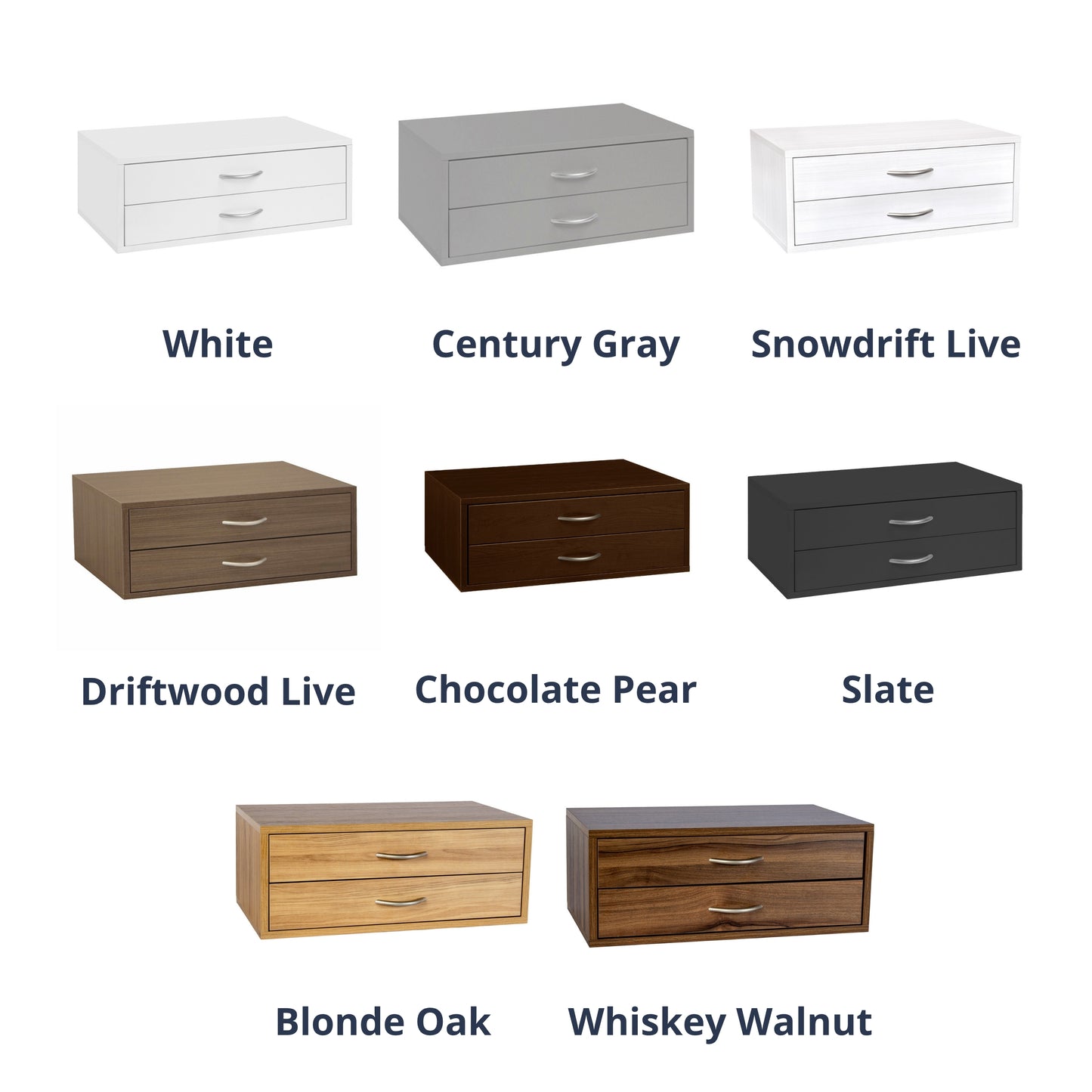 freedomRail Double Hang O-Box 2 Drawer