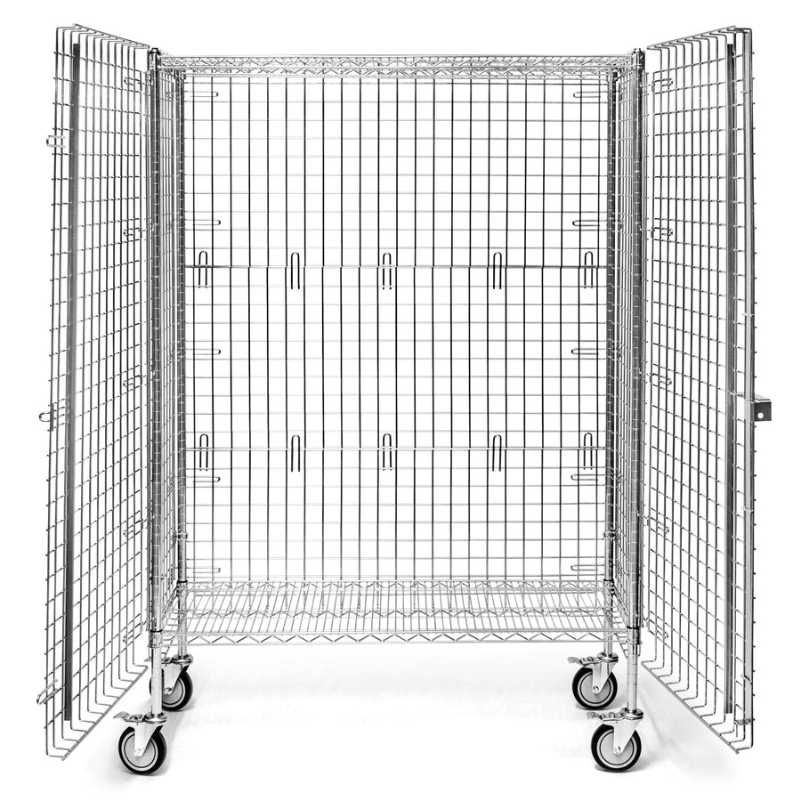 24"d Chrome Wire Security Carts