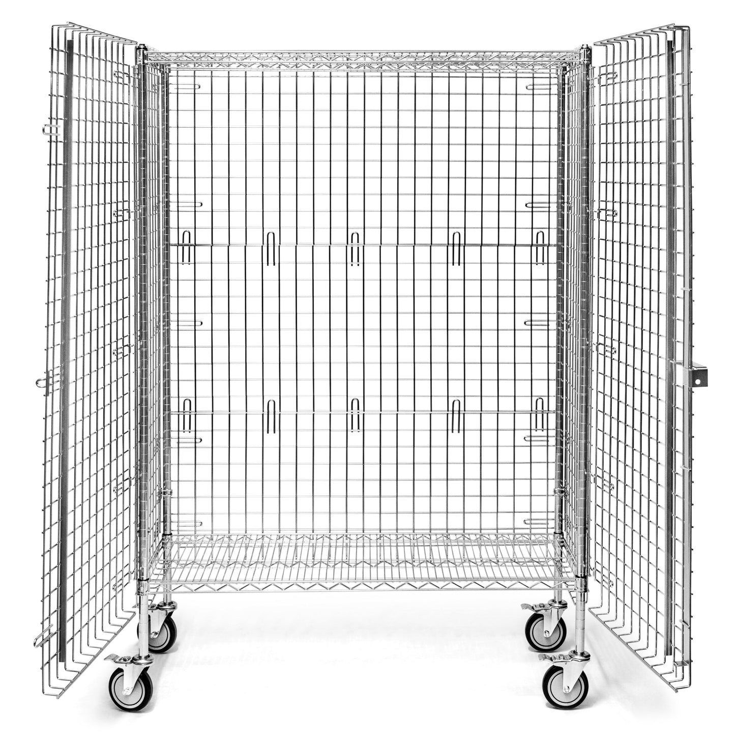 24"d Chrome Wire Security Carts