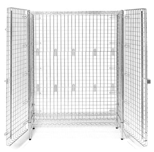 18"d Chrome Wire Security Cages