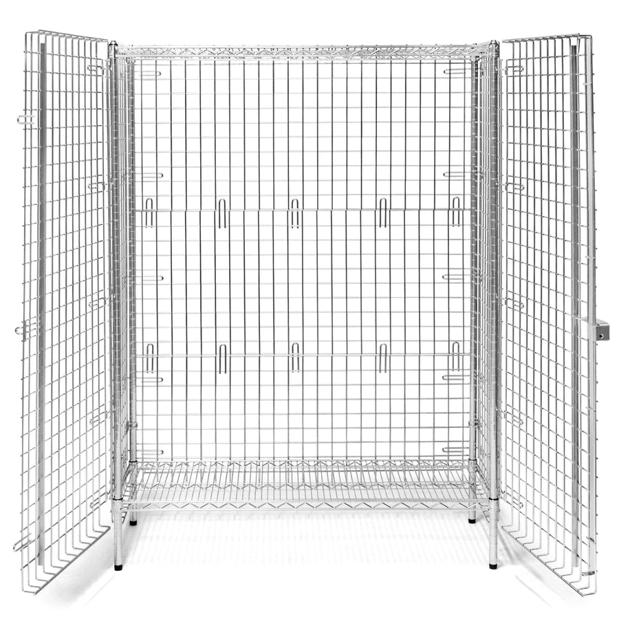 24"d Chrome Wire Security Cages