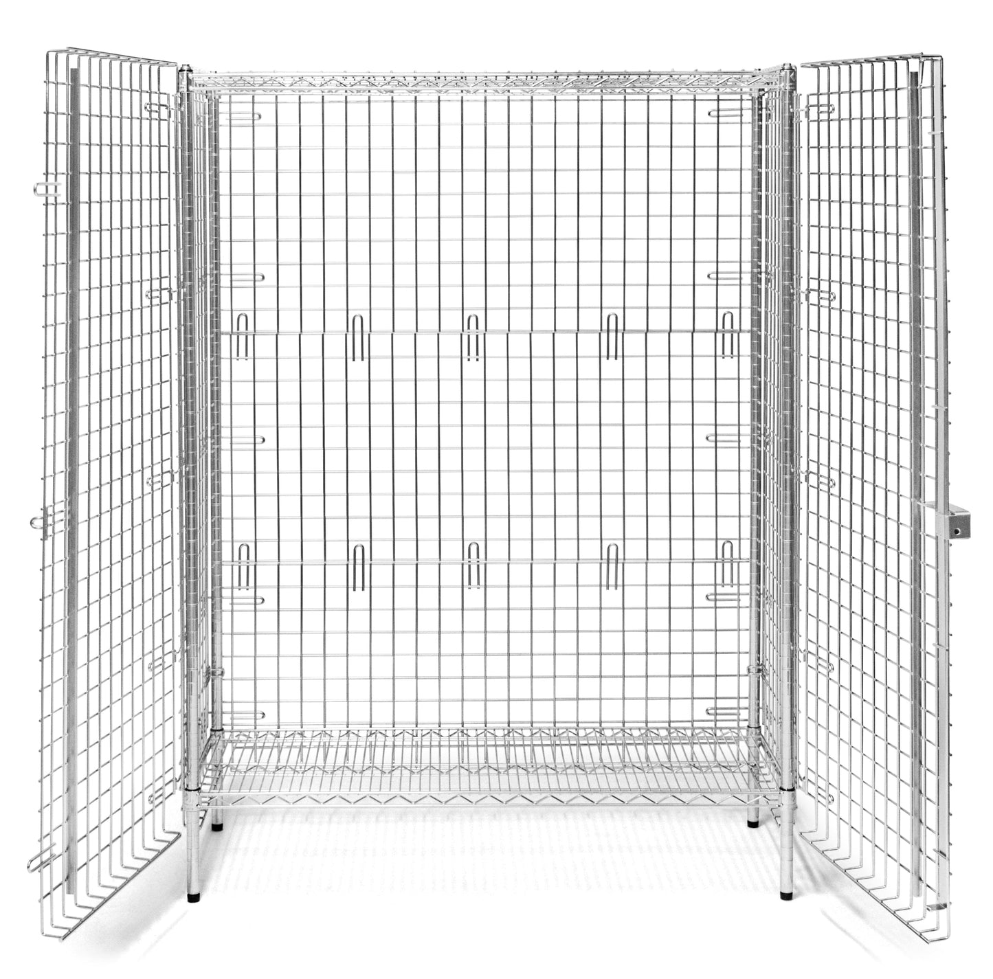 24"d Chrome Wire Security Cages