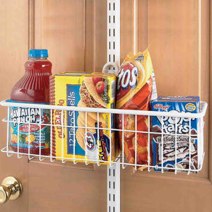 18" x 6" Over-the-Door Basket - White