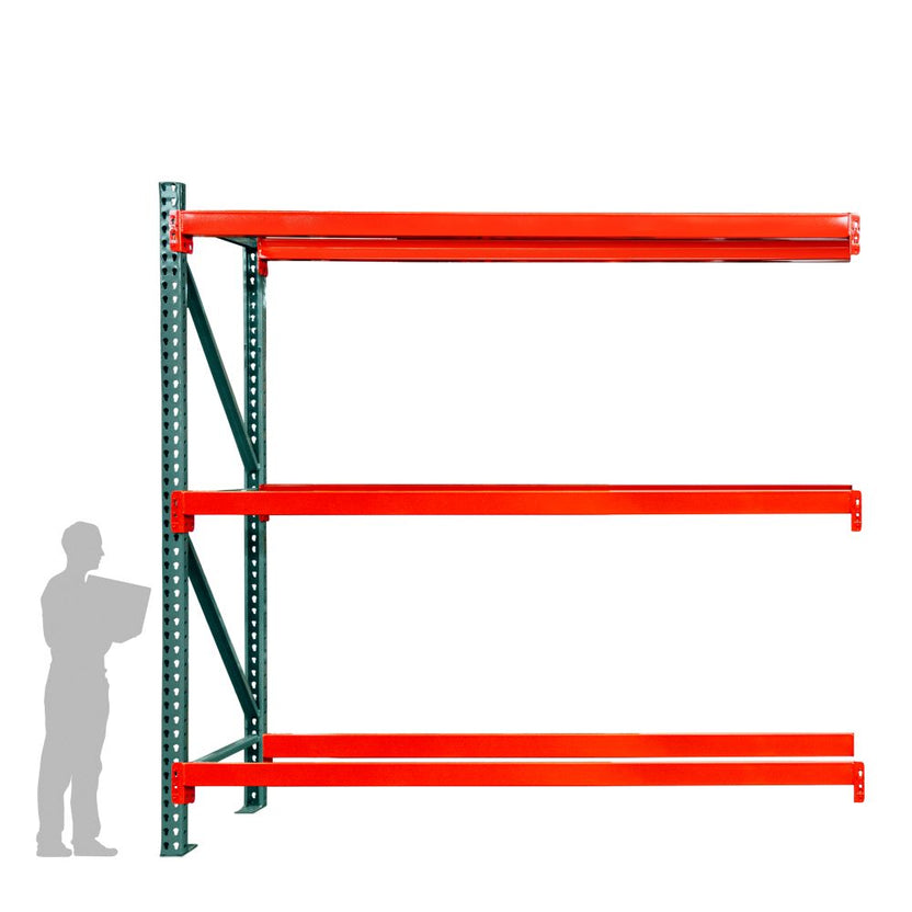3-Tier Teardrop Pallet Rack Add-On Units - Heavy Duty - 48