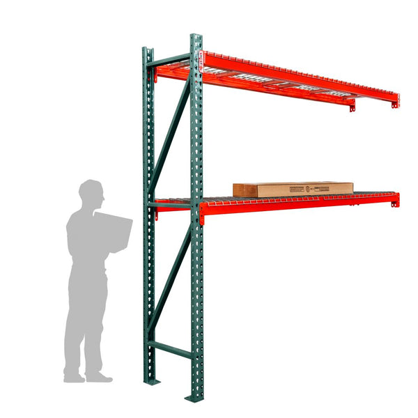 2-Tier Teardrop Pallet Rack Add-On Units w/ Wire Decking - 36