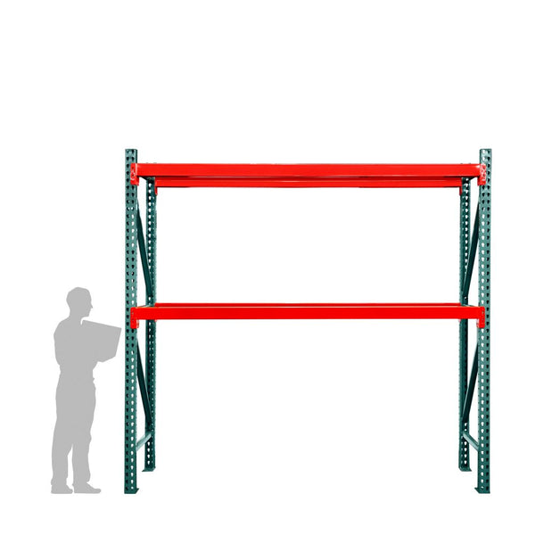 2-Tier Teardrop Pallet Rack Starter Units - 36