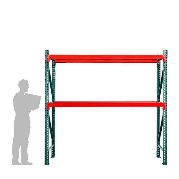 2-Tier Teardrop Pallet Rack Starter Units - 36