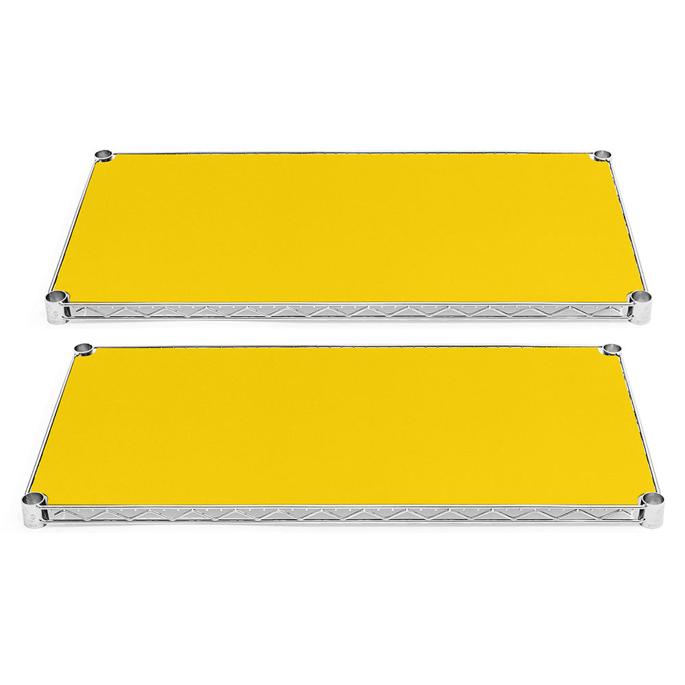 10"d Plastic Wire Shelf Liners 2-Pack - Light Yellow