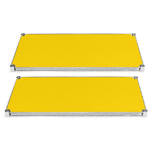 10"d Plastic Wire Shelf Liners 2-Pack - Light Yellow