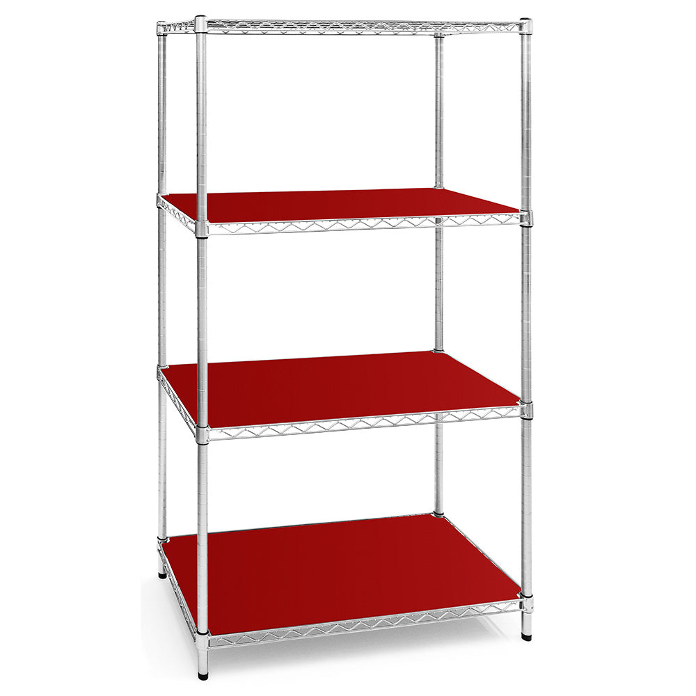 10"d Plastic Wire Shelf Liners 2-Pack - Red