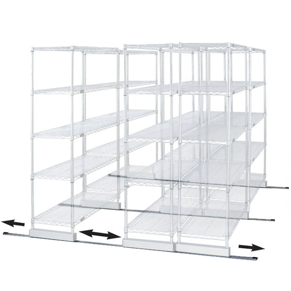 Double Track Kit for Wire Shelving