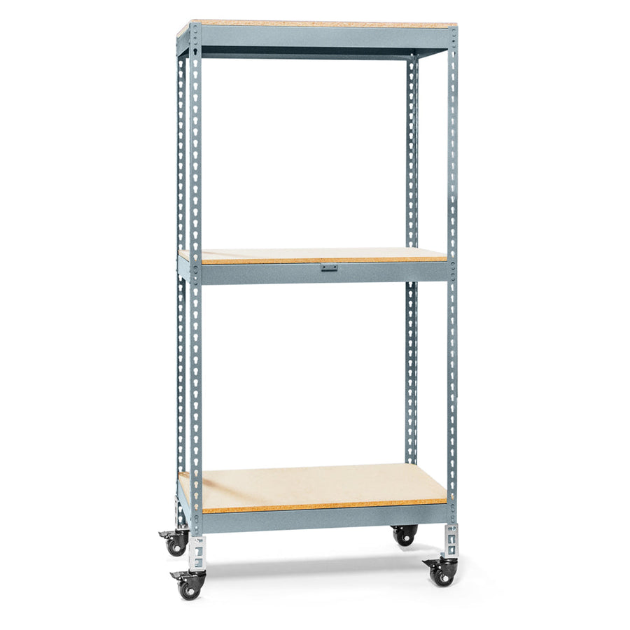 Lyon 36"d 4-Shelf Heavy-Duty Boltless Shelving Starter Units - Gray