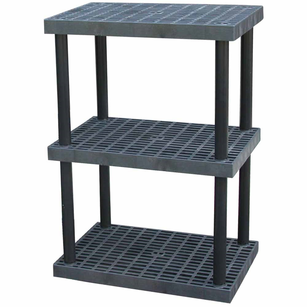DuraShelf Grid Top 36"w x 51"h 3-Shelf System