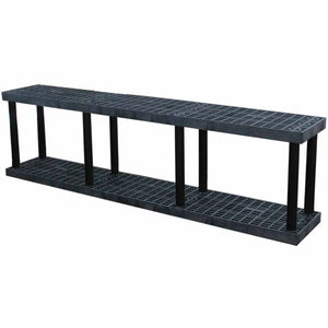 DuraShelf Grid Top 96"w x 27"h Base 2-Shelf System