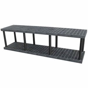 DuraShelf Grid Top 96"w x 27"h Base 2-Shelf System