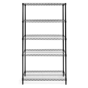 Black 5-Tier Shoe Rack