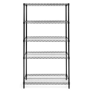 Black 5-Tier Shoe Rack