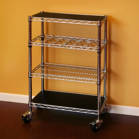 Kitchen Cart with Wine Rack - 14