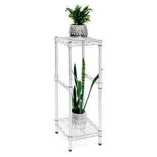 Chrome 2-Tier Plant Stand