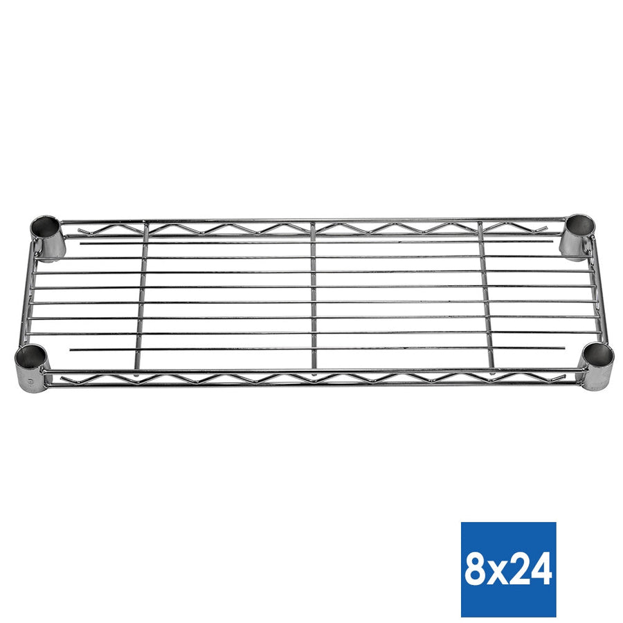 8"d Chrome Wire Shelves