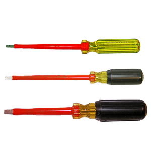 Cementex Cabinet Tip Screwdriver, 3/16" x 6", Cushion Grip (MC6P-CG)
