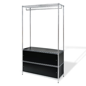 Closet Wire Shelving with Enclosures