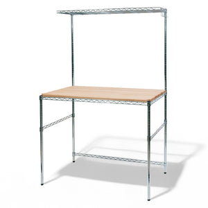 Workbench with Cantilever Shelf