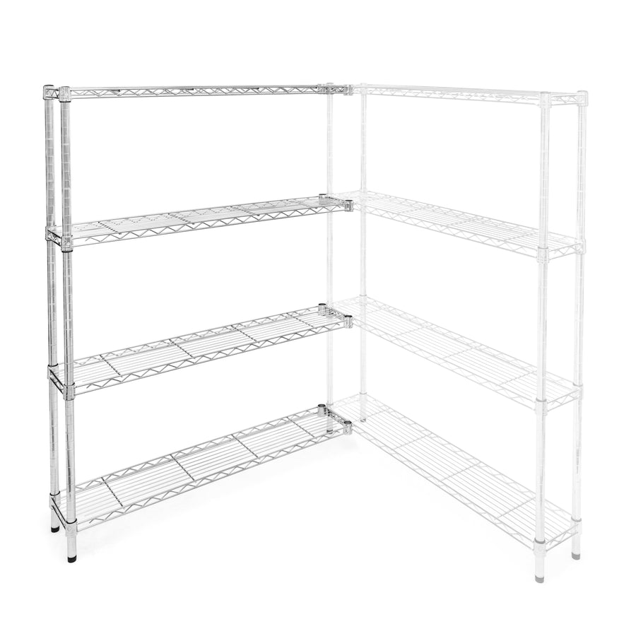 8"d x 36"w Wire Shelving Add-On Units w/ 4 Shelves