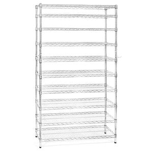 Chrome 10-Tier Shoe Rack