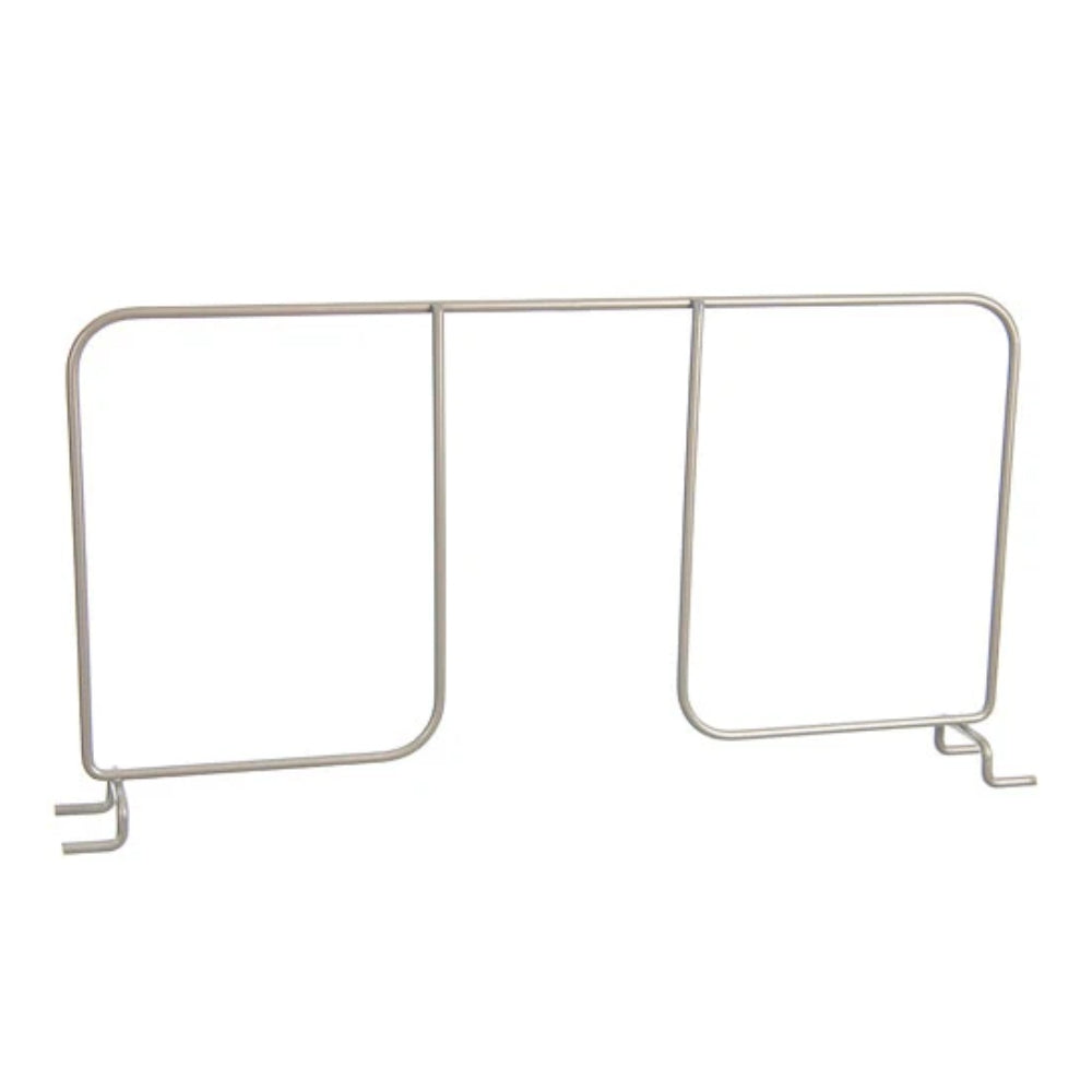 16" Ventilated Shelf Divider - Nickel