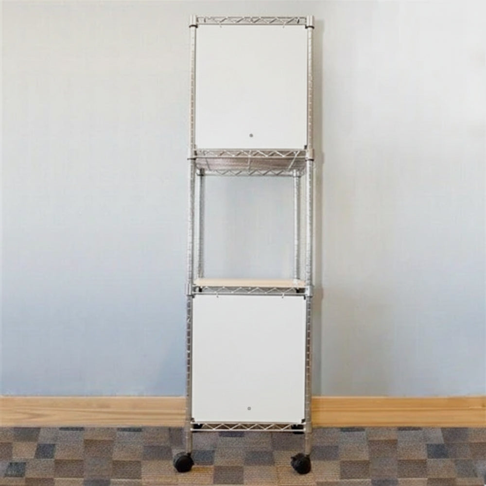 18"d x 18"w x 18"h Swing Door Wire Shelving Enclosures