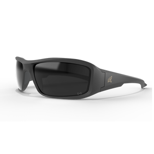 Edge Brazeau Torq Safety Glasses, Matte Black Frame, Polarized Vapor Shield Smoke Lens (TXB236VS)
