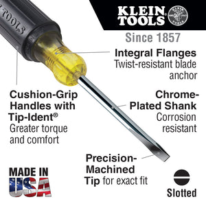Klein 3/8-Inch Keystone Screwdriver, 8-Inch Square Shank (600-8)