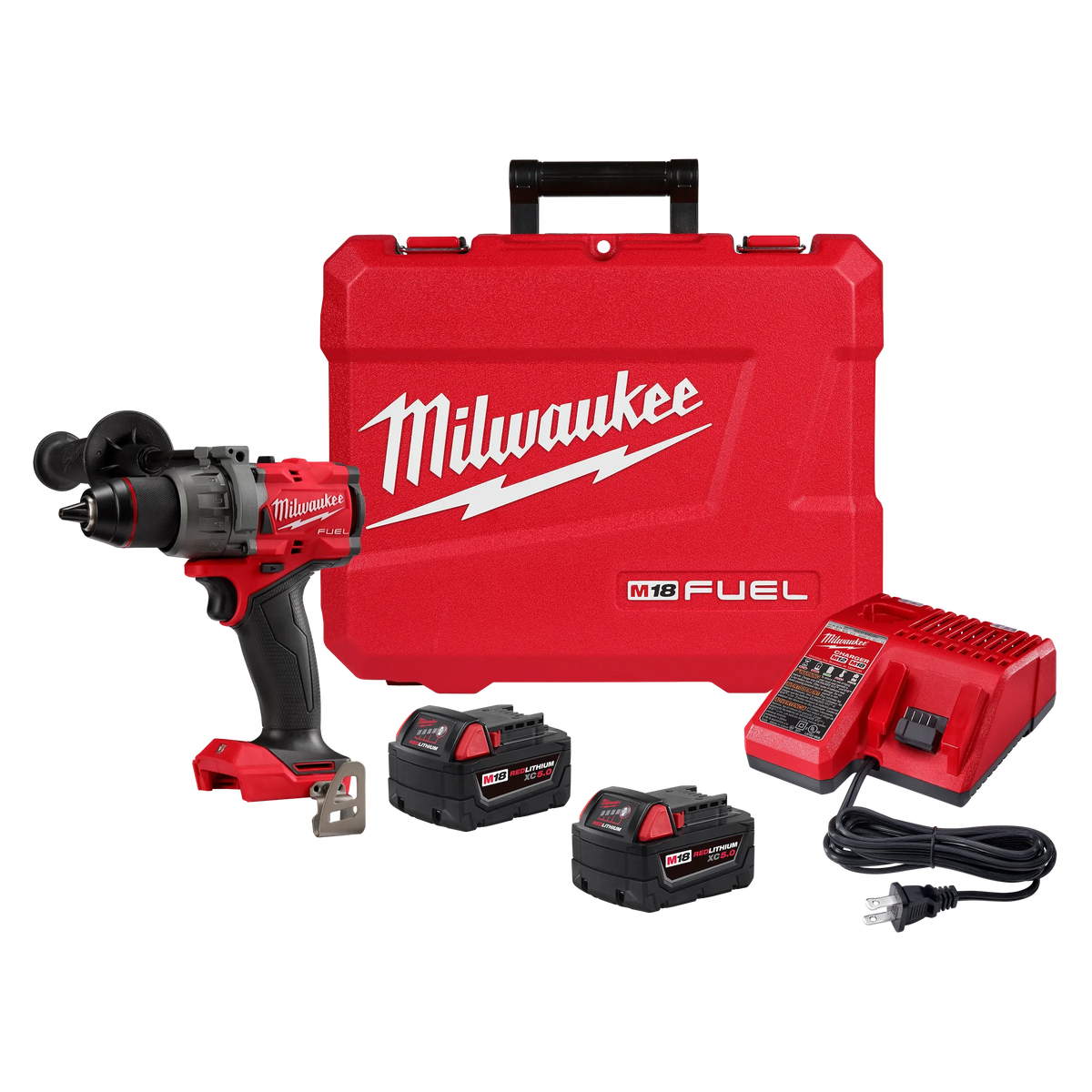 Milwaukee M18 FUEL 1/2" Hammer Drill/Driver Kit (2904-22)