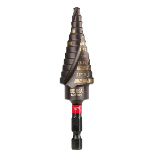 Milwaukee SHOCKWAVE Impact Duty #4 3/16 - 7/8" Step Bit (48-89-9244)
