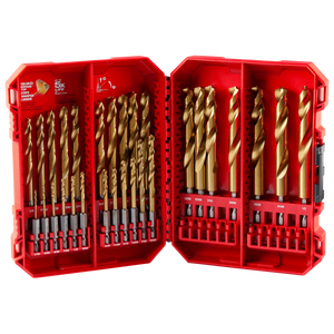 Milwaukee SHOCKWAVE Impact Duty RED HELIX Titanium Drill Bit Set - 29PC (48-89-4672)